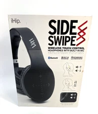 Red iHip Side Swipe Wireless Touch Control Headphones Built-in Mic 