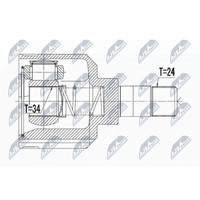 NTY NPW-PE-022 Gelenksatz, Antriebswelle