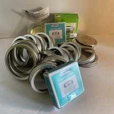 Mason Jar Lids and Bands-lot Of 69 (A33025)