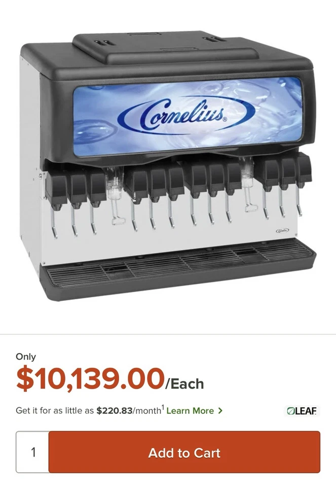 Cornelius Dispensador de Bebidas Acero Inoxidable ENDURO 300 12 Fuente Máquina de Bebidas Foto 3 de 3