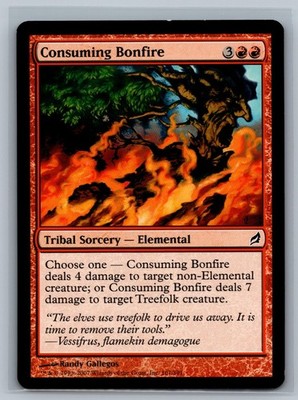Magic The Gathering Lorwyn 4x Consuming Bonfire #161/301 MTG TCG CCG Playset