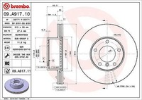 2X Brembo Bremsscheibe Vorderachse U.A. FüR MERCEDES-BENZ, Puch