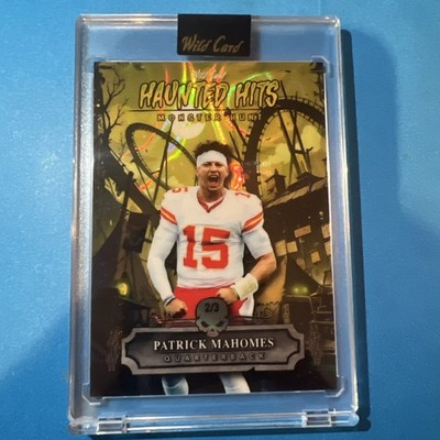 ‘25 Wild Card Haunted Hits Patrick Mahomes /3 Carnival Yellow Lava Foil #HHCA-PM
