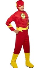 Rubie  s DC Comics The Flash Deluxe Muscle Chest Costume Boys L 12-14