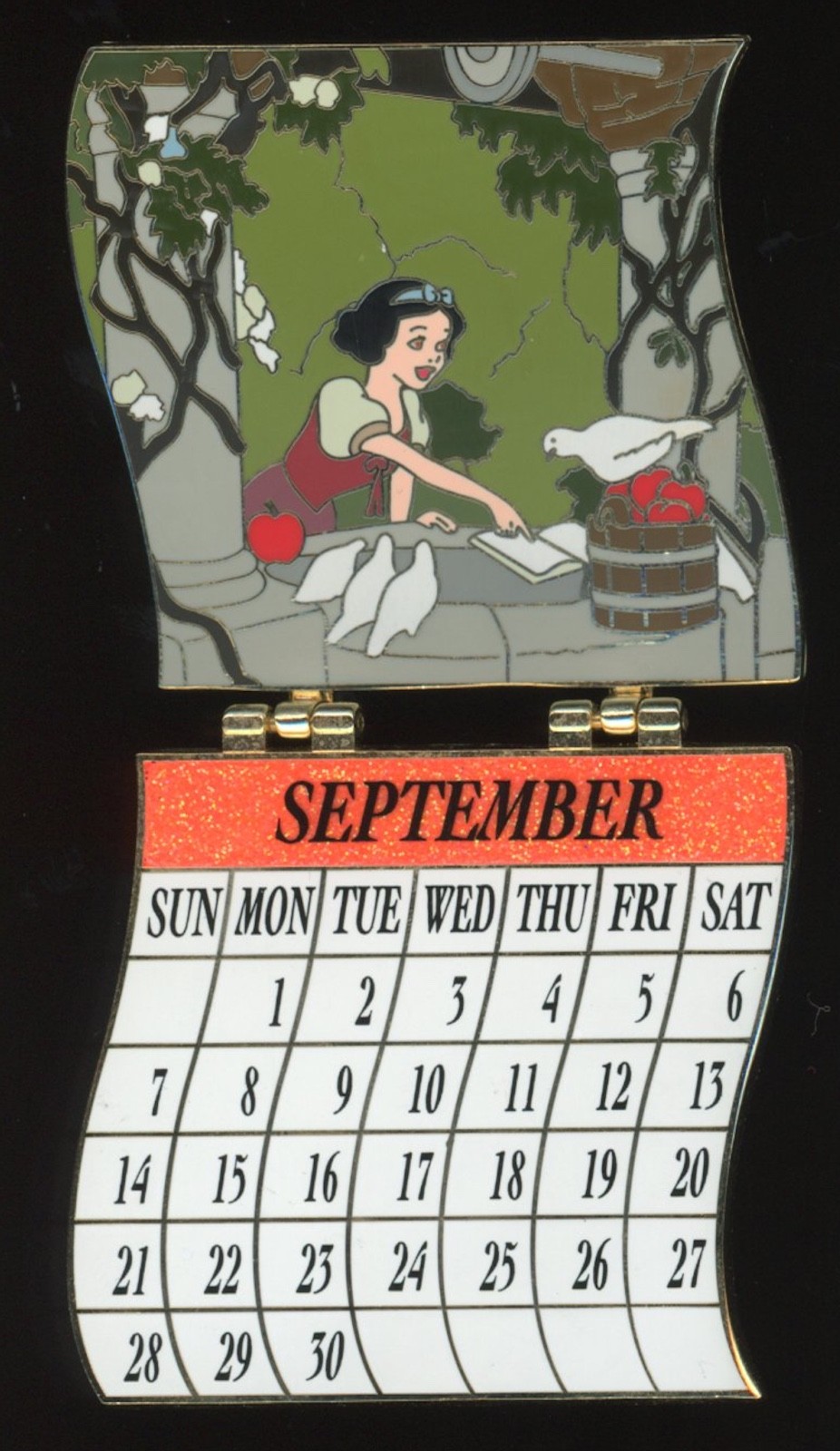DSSH Princess Calendar September Snow White Dopey LE 400 Disney Pin 106317