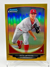 2013 Bowman Chrome Gold Refractor Seth Maness /50 Cardinals
