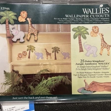 Wallies Daisy Kingdom Wallpaper Cutouts JUNGLE JAMBOREE 12946 NEW Nursery Decor