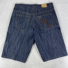 Rocawear Denim Jean Bermuda Shorts Mens 42 Blue Relaxed Fit Baggy Hip Hop Y2K