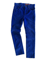 Boys 10 Crewcuts Stretch Corduroy Pants Cords Royal Blue Zip Fly Adjustable