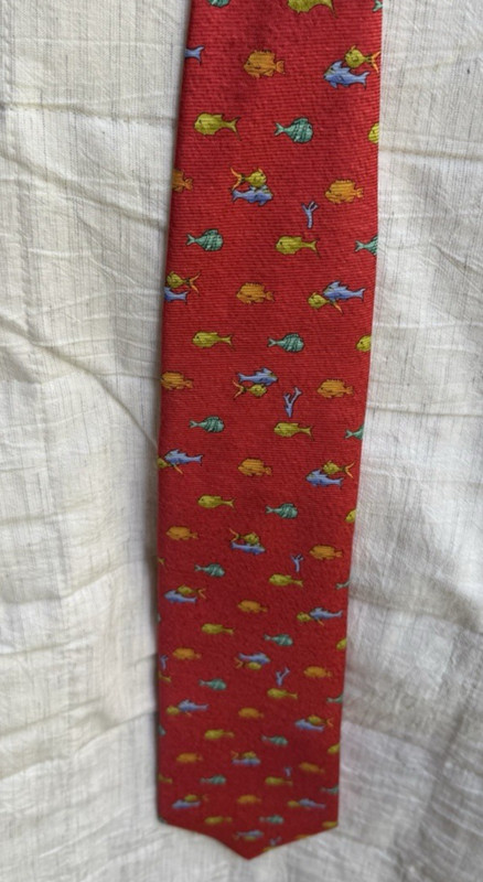 Larry King Screen Worn BVLGARI Silk Tie Mario Lopez Extra Show The Grove 2010