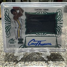 2021 Leaf Trinity - Green XRC #PA-CT1 Cameron Thomas (RC) /75 RPA