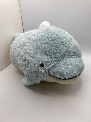 Pillow Pets Originals Blue Dolphin Whale Squeaky 2010 Plush 18  Blue Shaggy