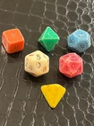 Unknown vintage rpg ad&d dice Holmes ? 6 dice lot 021626@