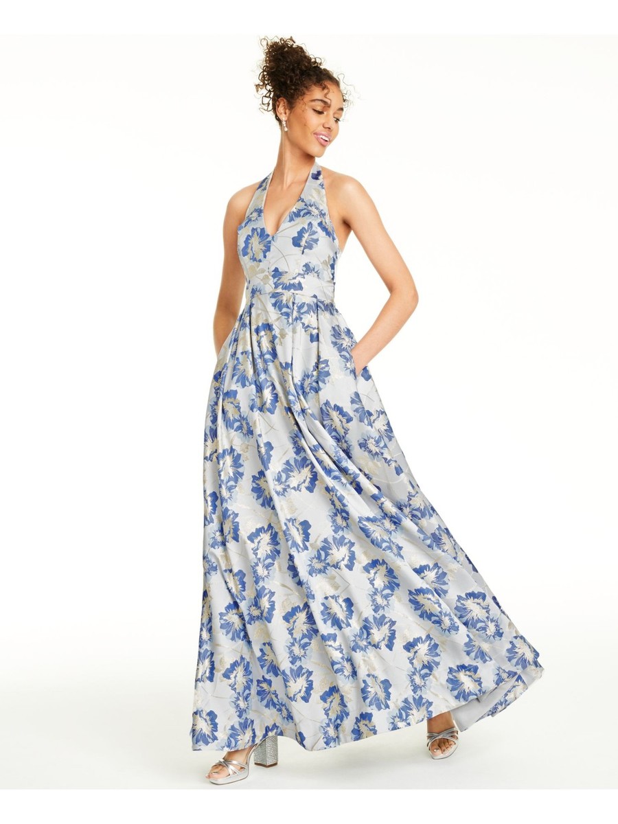 fit and flare ankle length dress Adrianna Papell Women's Floral-Print Off-The-Shoulder Dress - Pink Multi