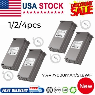 2-Pack 7000mAh Lipo Battery – For Tactacam Reveal X Gen 2.0, 3.0, X Pro Trail Cameras, Rechargeable