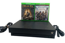 Microsoft Xbox One X 1TB Console Bundle w/ 2 games - Tested
