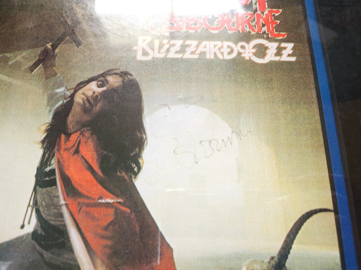 OZZY OSBOURNE - BLIZZARD OF OZZ - SIGNED AUTOGRAPH 24 KT GOLD CD