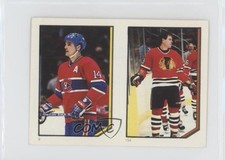 1986-87 O-Pee-Chee Album Stickers Mario Tremblay Troy Murray #9-154 2d8