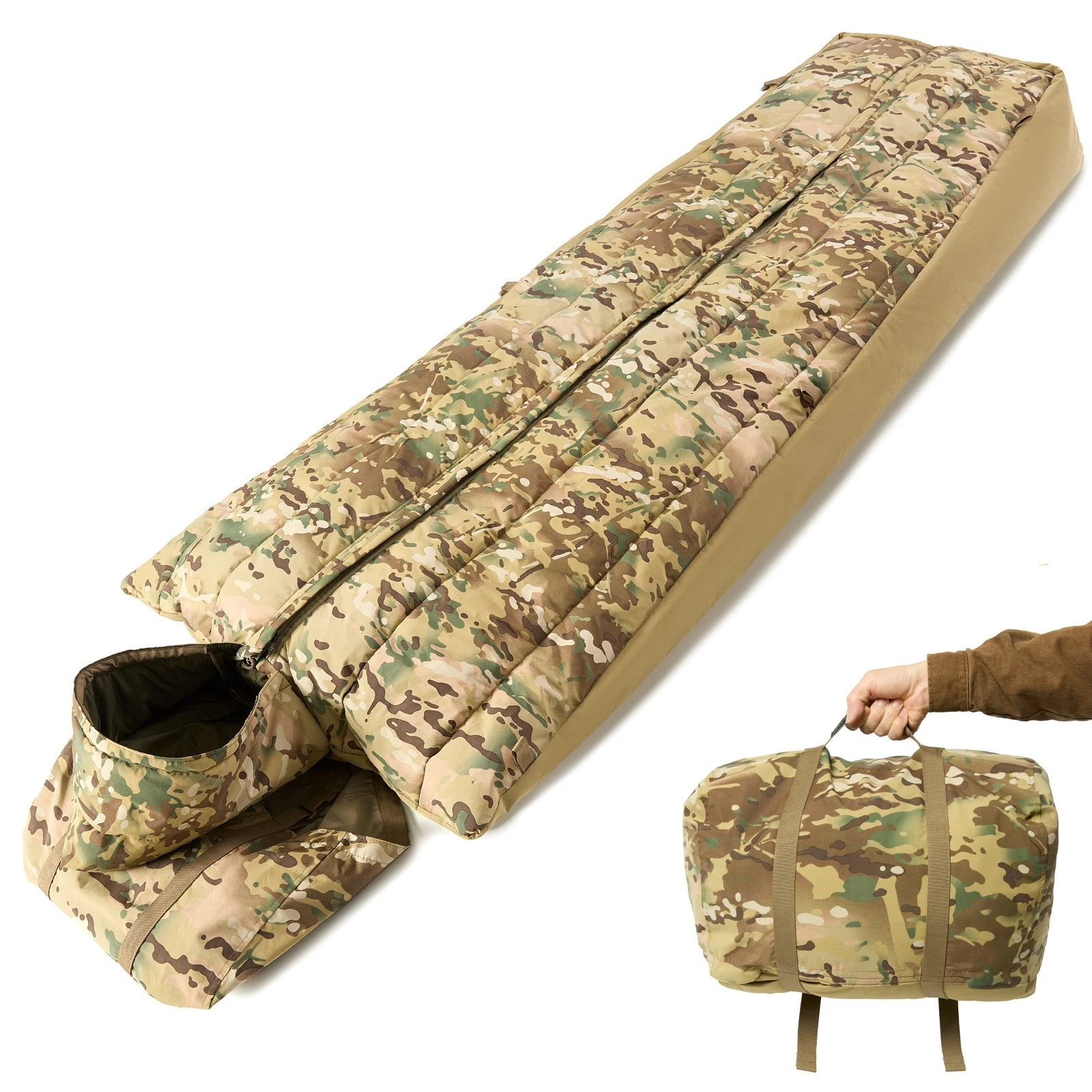 MT British Army 1958 Sleeping Bag – Roll-Up, Waterproof & Warm, Compression Sack