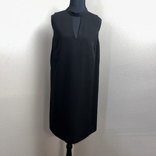 New Saks Fifth Avenue 5/48 Dress Women's Medium Black Keyhole Front Cocktail