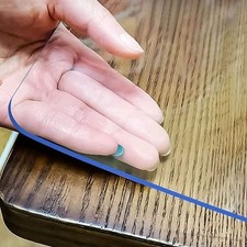 Clear Table Cover Protector 36 x 60 Inch, 1.5mm Thick Plastic Table Cover, Ta...