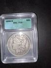 Morgan Silver Dollar, 1896–S , ICG Certified, F15