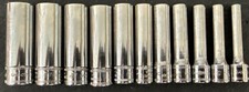 Snap On 111STMMDY 11 Piece 1/4” Drive 12 Point Metric Deep Socket Set Excellent