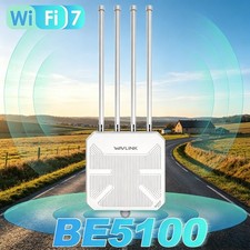 WAVLINK WiFi 7 Mesh Extender BE5100 Outdoor WiFi 6 AX1800-AX3000 Repeater Router
