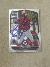 Elijah Green Chrome Prospects 2023 Bowman BCP-23 Washington Nationals Signed