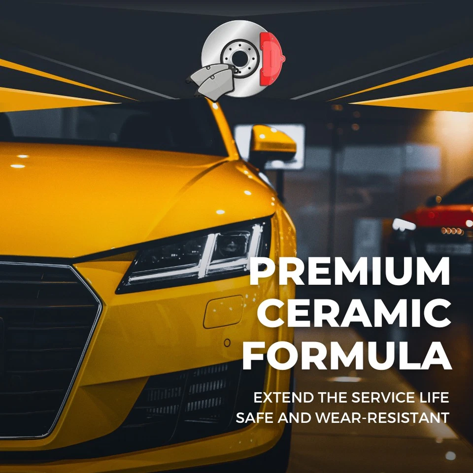 Rear Disc Ceramic Brake Pads Kit for Dodge Ram 1500 Ram 2500 Ram 3500 Ram 4000 - Image 3 of 4