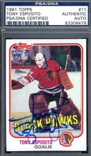 Tony Esposito Cards, Rookie Card and Autographed Memorabilia Guide 31
