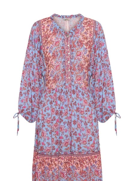 Arnhem Size 6 Christina Maxi Dress Sundress in Pink Iris Bohemian Casual