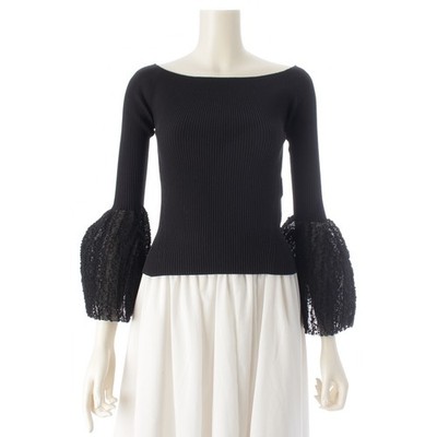 CFCL POTTERY HS ORNAMENT OFF SHOULDER LONG BELL SLEE tops CF009KN086 black 1