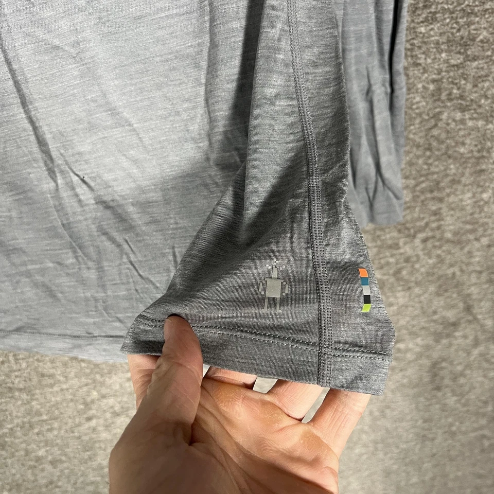 Camisa Smartwool Mujer XS Gris Merino Sport 120 Lana Merino Manga Larga Top Foto 2 de 4