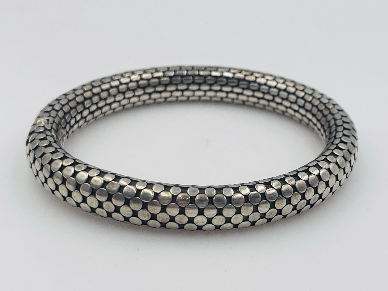 John Hardy Sterling Silver Dot Pattern Hidden Cla… - image 2