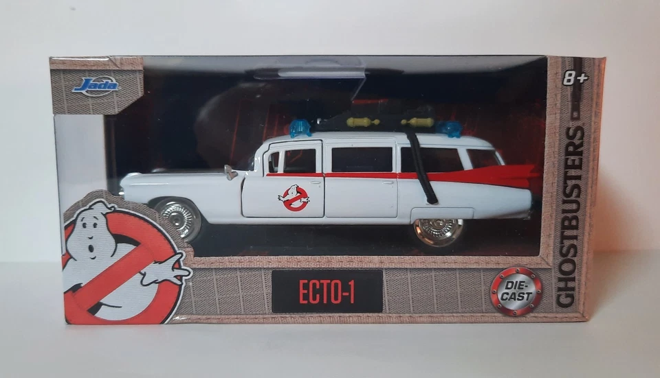macchina Ecto - 1 Ghostbusters Bianca White Jada Toys scala 1:32 maclama - Immagine 2 di 4