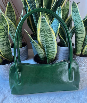 Vintage Line bag in green or brown genuine leather Genuine leather bag