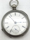 1887 Antique Pocket Watch Elgin Grade 13 Model 1 Silveroid 11J  18s