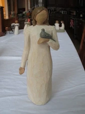 2003 Demdaco Willow Tree Peace by Susan Lordi, Woman Holding Dove