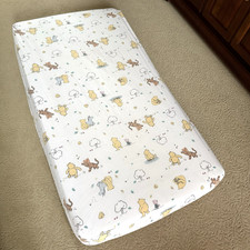 Classic Winnie the Pooh and Friends Fitted Crib Sheet Disney 100 Cotton