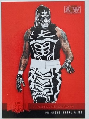 Penta El Zero M 2022 AEW Red PMG Precious Metal Gem /100 Upper Deck #101298