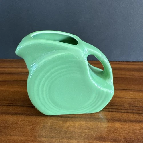 Fistaware Meadow Mini Disc Pitcher Fiesta Green Small Creamer 5oz 3.5”