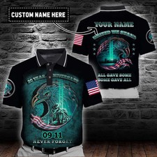 Personalized Custom Name United We Stand Polo Shirts For Men S-5XL