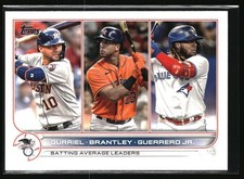 2022 Topps #165 AL Batting Average Leaders Vladimir Guerrero Jr.