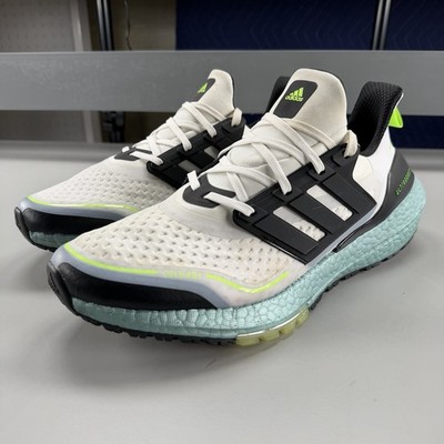 Size 12 - Adidas UltraBoost 21 Cold.Rdy White Signal Green