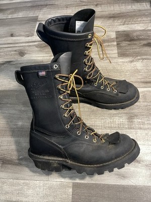 Danner Flashpoint II 10'' 18102 Wildland Fire Fighter Boots Men Size 9.5 D Black 