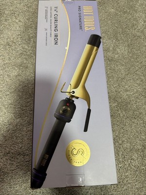 Hot Tools Pro Signature Series Gold 1-1/4'' Curling Iron Wand (HTIR1576)