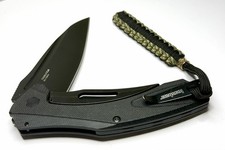 Cuchillo Kershaw Natrix XL 7008BLK Negro G10 Aleta 8Cr13MoV con Cordón Paracord