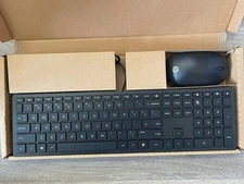 HP WIRED KEYBOARD AND MOUSE COMBO USB connectivity OPEN BOX