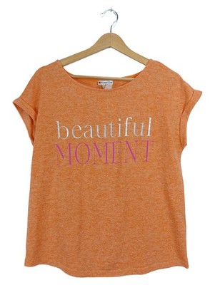 Street One Damen T-Shirt ''Beautiful Moment'' Orange Gr. 38/M